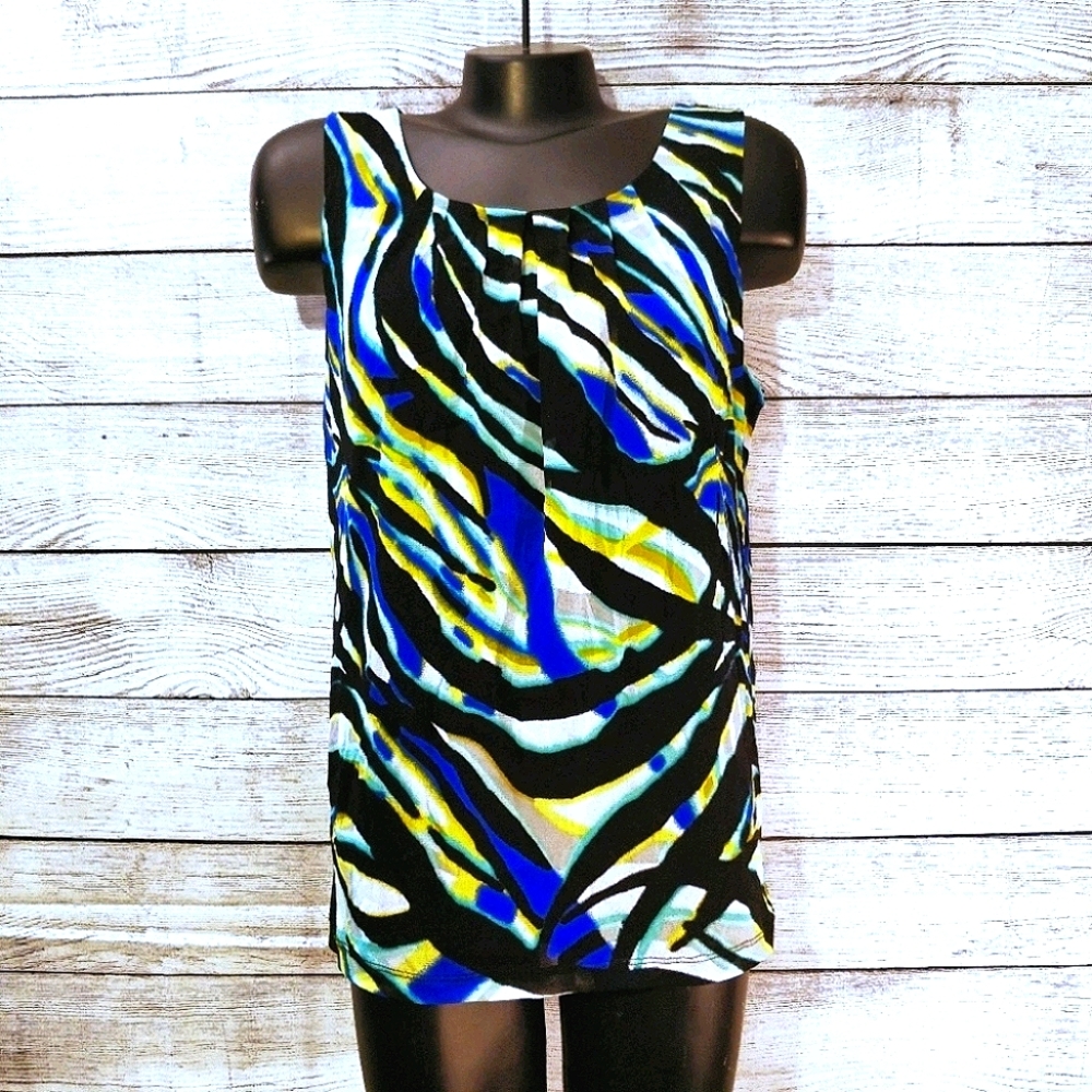 Blue Green and Black Tank Too Large